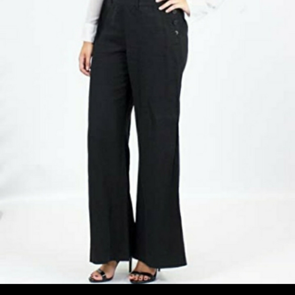 NWT LRL high waisted linen pants